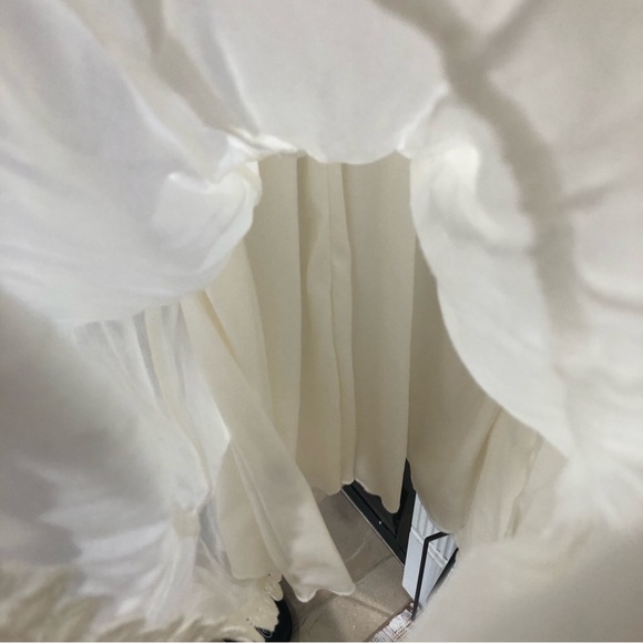 NEW Vintage Y2K Sequin Hearts Sleeveless Crochet Boho Bride Wedding Tunic Dress - Picture 5 of 5